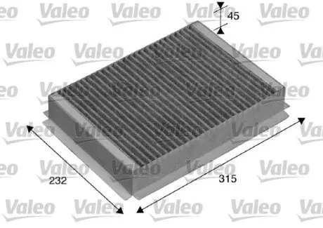 715505 Фильтр, воздух во внутренном пространстве VALEO підбір по vin на Brocar