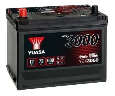 YBX3069 Стартерна акумуляторна батарея YUASA підбір по vin на Brocar