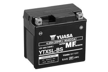 YTX5LBS МОТО Yuasa 12V 4Ah MF VRLA Battery AGM YTX5L-BS(сухозаряжений) YUASA подбор по vin на Brocar