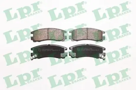 05P043 Комплект тормозных колодок, дисковый тормоз LPR 05P043 LPR подбор по vin на Brocar