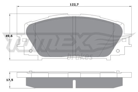 1609 KLOCKI HAM./PRZ/ TOYOTA YARIS 1,0VVTI 08 - TOMEX подбор по vin на Brocar