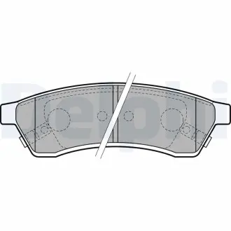 LP2197 Комплект тормозных колодок, дисковый тормоз DELPHI подбор по vin на Brocar