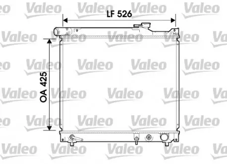 734214 Радіатор, охолодження двигуна VALEO підбір по vin на Brocar