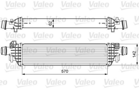 818628 INTERCOOLER OPEL MOKKA 1.6D 12- OPEL MOKKA VALEO підбір по vin на Brocar