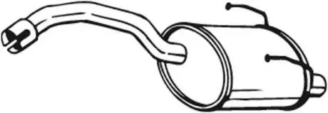 148355 Глушник вихлопних газів (кінцевий) BOSAL підбір по vin на Brocar