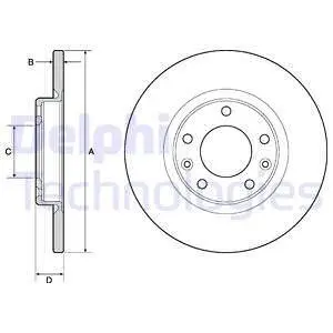 BG4661C Тормозной диск DELPHI подбор по vin на Brocar