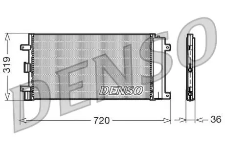 DCN09042 Конденсер кондиционера DENSO підбір по vin на Brocar