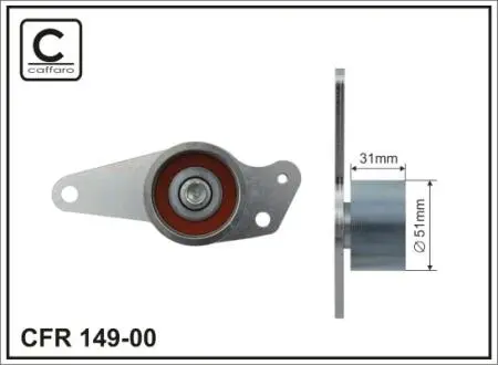 14900 Ролик паска приводного Renault/Mitsubishi/Opel/Vovlo CAFFARO підбір по vin на Brocar