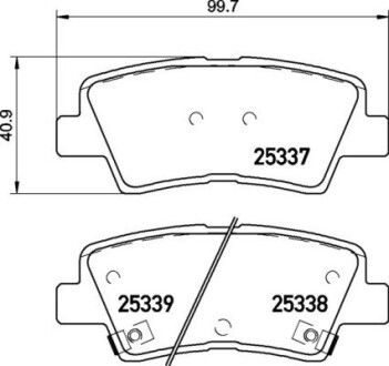 P30106 Гальмівні колодки TYL BREMBO підбір по vin на Brocar