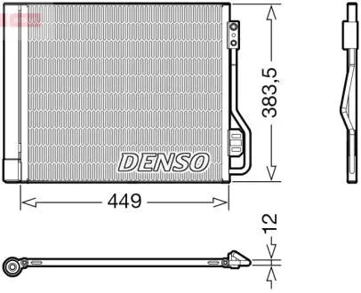 DCN16002 Радіатор кондиціонера DENSO підбір по vin на Brocar
