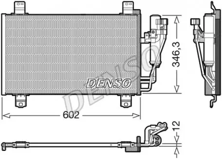 DCN44017 Радиатор кондиционера DENSO підбір по vin на Brocar