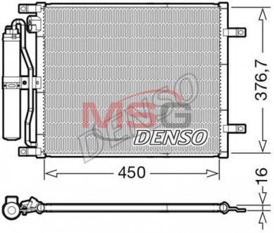DCN46029 Радиатор кондиционера DENSO подбор по vin на Brocar