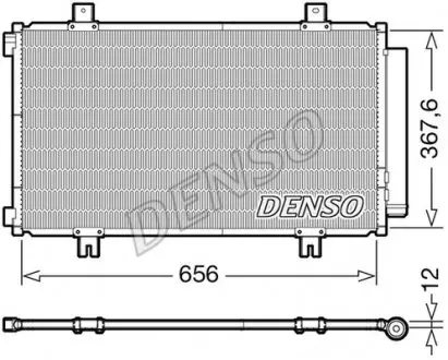 DCN47009 Радіатор кондиціонера DENSO підбір по vin на Brocar