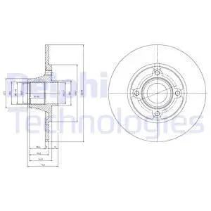 BG9033RSC Тормозной диск DELPHI подбор по vin на Brocar