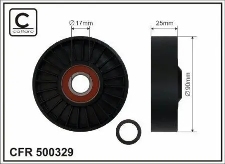 500329 Ролік CAFFARO підбір по vin на Brocar