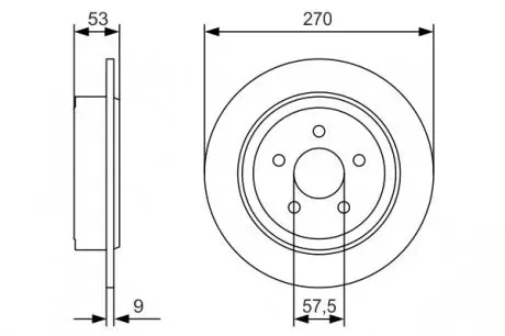 0986479A79 Гальмівний диск BOSCH підбір по vin на Brocar