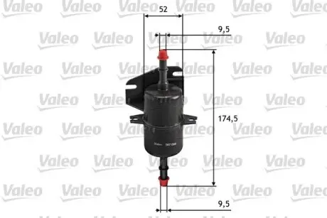 587018 Топливный фильтр VALEO подбор по vin на Brocar