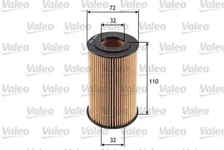 586565 Фільтр масла VALEO підбір по vin на Brocar