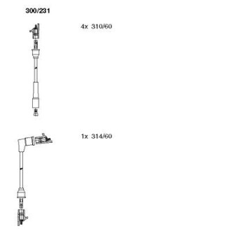300231 Комплект проводов зажигания BREMI підбір по vin на Brocar