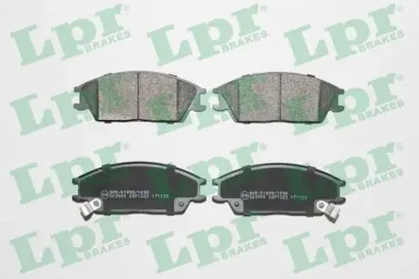 05P1222 Комплект тормозных колодок, дисковый тормоз LPR подбор по vin на Brocar