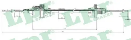 C0122C Тросик зчеплення LPR підбір по vin на Brocar