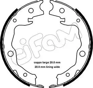 153450 Комплект тормозных колодок, стояночная тормозная система CIFAM подбор по vin на Brocar
