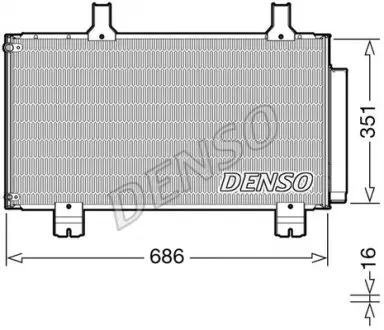 DCN40028 Конденсатор кондиционера HONDA Accord VIII "08>> DENSO подбор по vin на Brocar