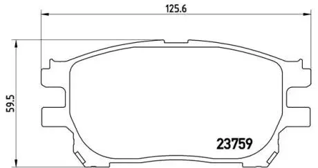 P83070 Комплект тормозных колодок, дисковый тормоз BREMBO підбір по vin на Brocar