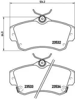 P11012 Гальмівні колодки, дискове гальмо (набір) BREMBO підбір по vin на Brocar