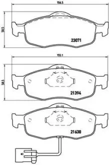 P24034 Тормозные колодки дисковые BREMBO подбор по vin на Brocar
