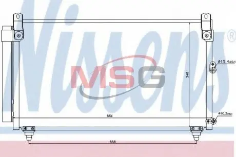 940191 Радіатор кондиціонера NISSENS підбір по vin на Brocar