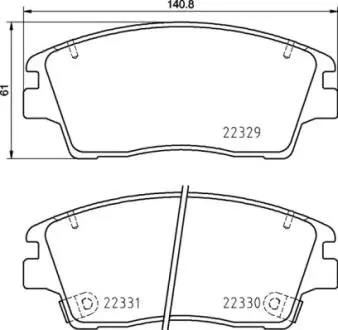 P30096 Тормозные колодки Brembo BREMBO підбір по vin на Brocar