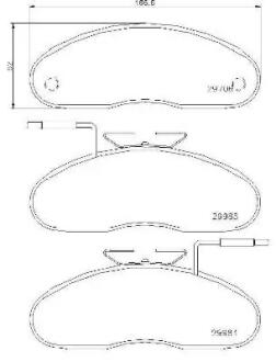 P56019 Тормозные колодки дисковые BREMBO підбір по vin на Brocar