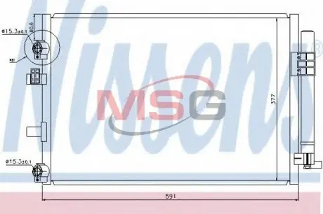 940182 Конденсатор, кондиционер NISSENS подбор по vin на Brocar