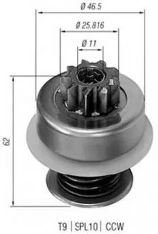 AMB0088 Бендикс (z=9) VW Golf, Jetta1,6/1,8/1,9D/1,5D,T-2 1,6-2,0 [940113020088] MAGNETI MARELLI подбор по vin на Brocar