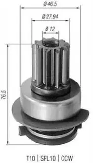AMB0223 Бендикс [z=10] VW 1.6/1.8 [940113020223] MAGNETI MARELLI підбір по vin на Brocar