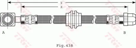 PHD485 Тормозной шланг TRW подбор по vin на Brocar