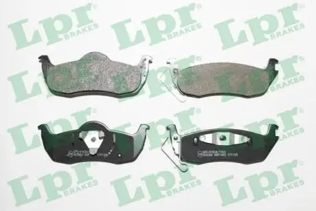 05P1405 Колодки гальмівні дискові задні LPR підбір по vin на Brocar