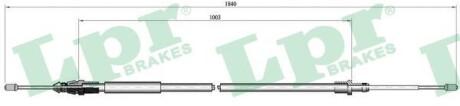 C0099B Трос, стояночная тормозная система LPR підбір по vin на Brocar