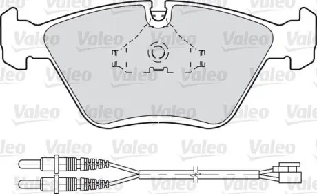 598281 Комплект тормозных колодок, дисковый тормоз VALEO подбор по vin на Brocar