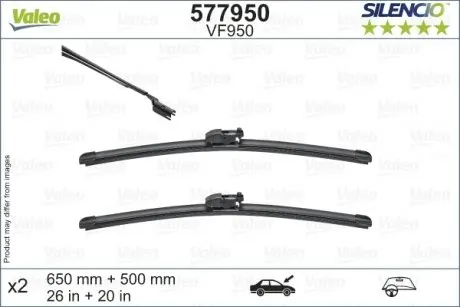 577950 Щітка склоочисника VALEO підбір по vin на Brocar