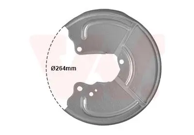 1754373 OSŁONA TARCZY HAMULCOWEJ FIAT ALFA ROMEO VAN WEZEL підбір по vin на Brocar
