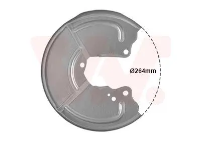 1754374 OSŁONA TARCZY HAMULCOWEJ FIAT ALFA ROMEO VAN WEZEL підбір по vin на Brocar