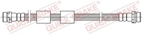 22204 Шланг тормозной задний FORD B-MAX (JK) 10/12- L=265 QUICK BRAKE подбор по vin на Brocar