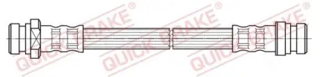 25014 Тормозной шланг QUICK BRAKE подбор по vin на Brocar