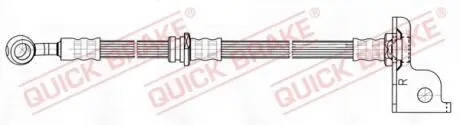 50821 Тормозной шланг QUICK BRAKE підбір по vin на Brocar