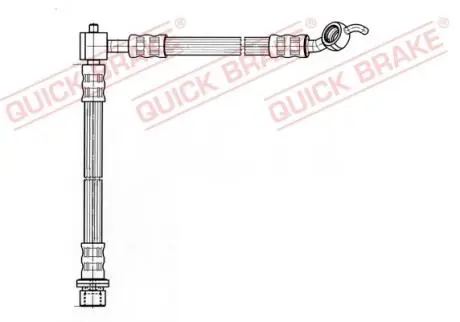 50833 Тормозной шланг QUICK BRAKE подбор по vin на Brocar