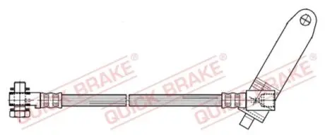 59979X Шланг гальмівний QUICK BRAKE підбір по vin на Brocar