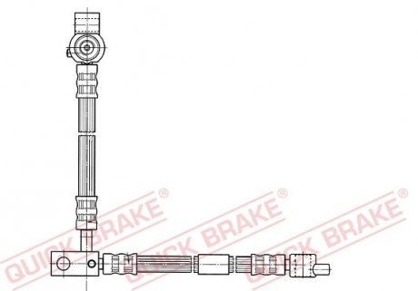 59994 Тормозной шланг QUICK BRAKE подбор по vin на Brocar