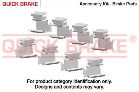 1091226 Комплектующие, колодки дискового тормоза QUICK BRAKE подбор по vin на Brocar